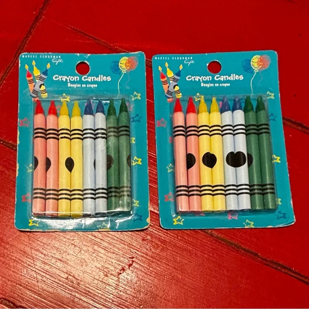 NWT/Sealed in box Vintage Candle holders Crayon Candles/Musical Spinning Candle.